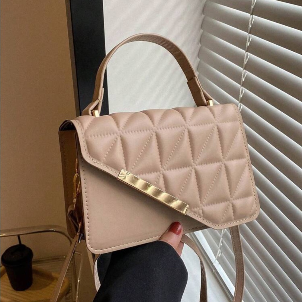 ⚠️Clearance Khaki Mini Quilted Square Crossbody Bag